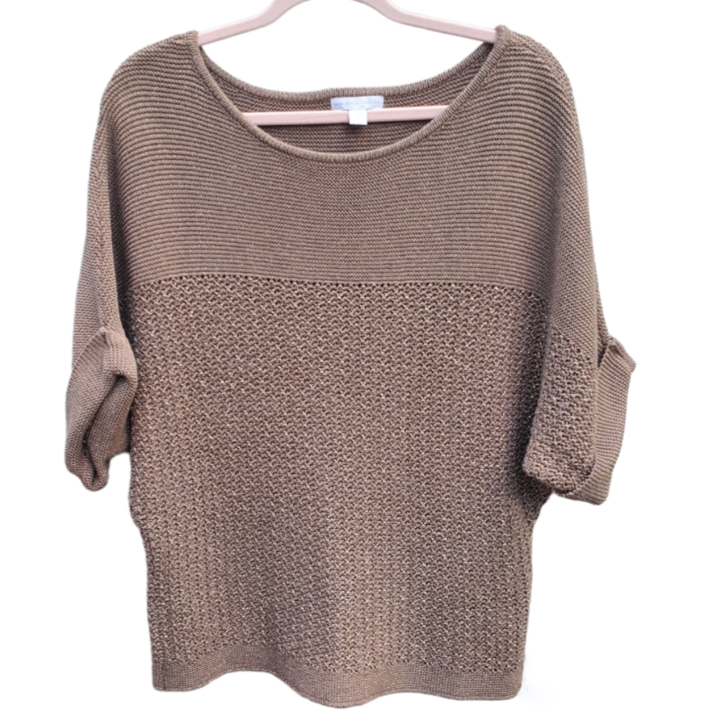 New York And Company Tan Sweater Size Large Woman's
